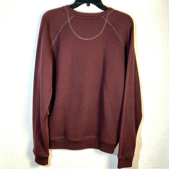 NEW Outdoor Life Sweatshirt Mens Size Medium Fleece Burgundy - Picture 2 of 10